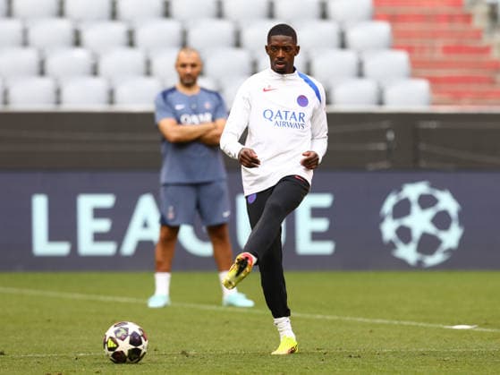 May 5, 2026, Munich, Bavaria, Germany: OUSMANE DEMBELE of Paris Saint-Germain during the last training session ahead of the UEFA Champions League 2025 26 Semi-final Leg 2 game against Bayern Munich at the Allianz Arena in Munich, Germany. Munich Germany - ZUMAc179 20260505_zep_c179_064 Copyright: xMickaelxChavetx