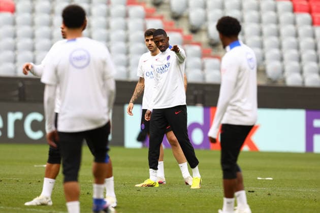 May 5, 2026, Munich, Bavaria, Germany: OUSMANE DEMBELE of Paris Saint-Germain during the last training session ahead of the UEFA Champions League 2025 26 Semi-final Leg 2 game against Bayern Munich at the Allianz Arena in Munich, Germany. Munich Germany - ZUMAc179 20260505_zep_c179_065 Copyright: xMickaelxChavetx