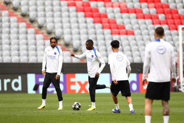 May 5, 2026, Munich, Bavaria, Germany: OUSMANE DEMBELE of Paris Saint-Germain during the last training session ahead of the UEFA Champions League 2025 26 Semi-final Leg 2 game against Bayern Munich at the Allianz Arena in Munich, Germany. Munich Germany - ZUMAc179 20260505_zep_c179_073 Copyright: xMickaelxChavetx