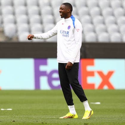 May 5, 2026, Munich, Bavaria, Germany: OUSMANE DEMBELE of Paris Saint-Germain during the last training session ahead of the UEFA Champions League 2025 26 Semi-final Leg 2 game against Bayern Munich at the Allianz Arena in Munich, Germany. Munich Germany - ZUMAc179 20260505_zep_c179_074 Copyright: xMickaelxChavetx