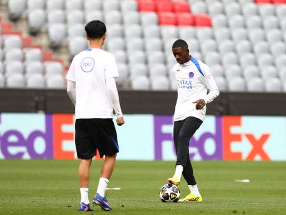 May 5, 2026, Munich, Bavaria, Germany: OUSMANE DEMBELE of Paris Saint-Germain during the last training session ahead of the UEFA Champions League 2025 26 Semi-final Leg 2 game against Bayern Munich at the Allianz Arena in Munich, Germany. Munich Germany - ZUMAc179 20260505_zep_c179_072 Copyright: xMickaelxChavetx