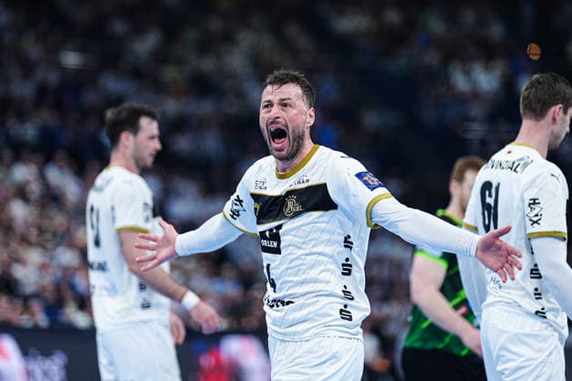 Domagoj Duvnjak (THW Kiel, 04) animiert die Fans GER, THW Kiel vs. RK Nexe, Handball, EHF European League, Viertelfinale, Rückspiel, Saison 2025 2026, 05.05.2026 GER, THW Kiel vs. RK Nexe, Handball, EHF European League, Viertelfinale, Rückspiel, Saison 2025 2026, 05.05.2026 Kiel *** Domagoj Duvnjak THW Kiel, 04 animates the fans GER, THW Kiel vs RK Nexe, handball, EHF European League, quarter-finals, second leg, 2025 2026 season, 05 05 2026 GER, THW Kiel vs RK Nexe, handball, EHF European League, quarter-finals, second leg, 2025 2026 season, 05 05 2026 Kiel Copyright: xEibner-Pressefoto MarcelxvonxFehrnx EP_MFN