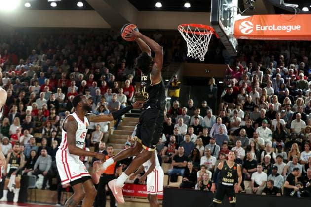 MONACO-OLYMPIAKOS BASKET EUROLIGUE PHOTOPQR NICE MATIN Jean François Ottonello ; Monaco ; 05 05 2026 ; AS Monaco vs Olympiakos - Quart de finale Euroligue de basket match 3 - 13 Kevarrius Hayes Monaco France  Copyright: xPHOTOPQR NICExMATIN MAXPPPxJeanxFrançoisxOttonellox 20260505NIM8986 20260505NIM8986