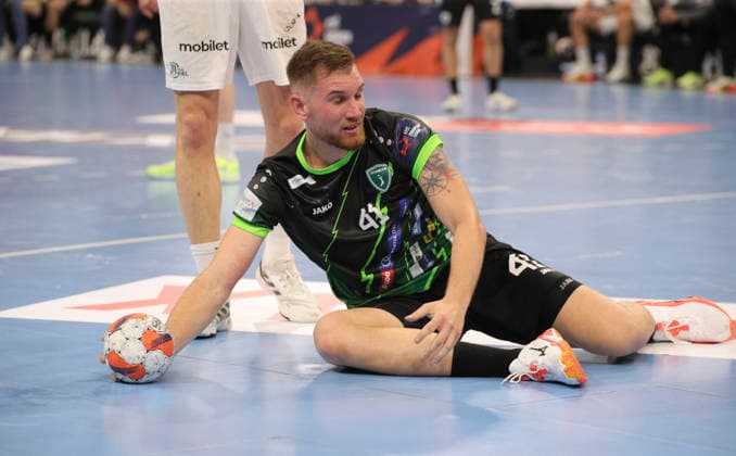 photo skeptical face at Tin LUCIN Nasice Handball Men on Tue 05 05 2026 Mens EHF European League , THW Kiel RK Nexe Nasice