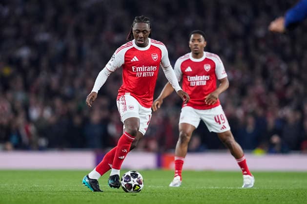 May 5, 2026, London, London, England: Eberechi Eze of Arsenal FC in action during the UEFA Champions League 2025 26 Semi Final Second Leg match between Arsenal FC and Atletico de Madrid at Emirates Stadium on May 05, 2026, in London, England. Arsenal FC V Atletico De Madrid - UEFA Champions League 2025 26 Semi Final Second Leg  - ZUMAa181 20260505_zaa_a181_049 Copyright: xDennisxAgyemanx