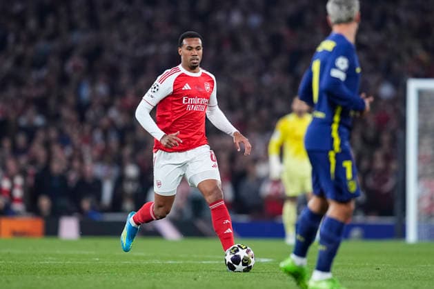 May 5, 2026, London, London, England: Gabriel of Arsenal FC in action during the UEFA Champions League 2025 26 Semi Final Second Leg match between Arsenal FC and Atletico de Madrid at Emirates Stadium on May 05, 2026, in London, England. Arsenal FC V Atletico De Madrid - UEFA Champions League 2025 26 Semi Final Second Leg  - ZUMAa181 20260505_zaa_a181_063 Copyright: xDennisxAgyemanx