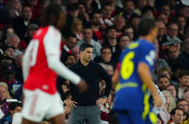 Arsenal Manager Mikel Arteta Arsenal v Atletico Madrid, UEFA Champions League, Semi Final, Second Leg, Football, Emirates Stadium, London, UK - 05 May 2026London Emirates Stadium United Kingdom EDITORIAL USE ONLY No use with unauthorised audio, video, data, fixture lists, club league logos or live services. Online in-match use limited to 120 images, no video emulation. No use in betting, games or single club league player publications.  Copyright: xJavierxGarcia Shutterstockx 16859995ag