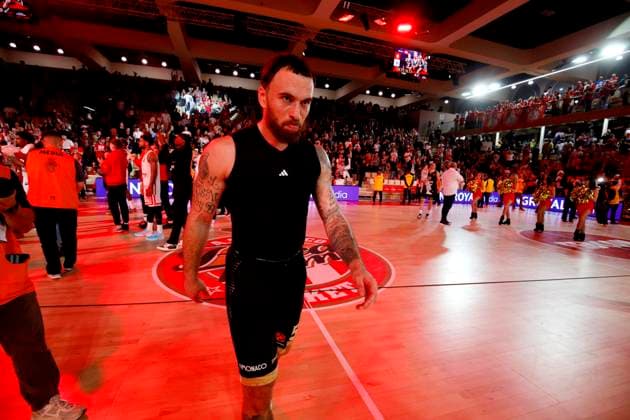 MONACO-OLYMPIAKOS BASKET EUROLIGUE PHOTOPQR NICE MATIN Jean François Ottonello ; Monaco ; 05 05 2026 ; AS Monaco vs Olympiakos - Quart de finale Euroligue de basket match 3 - 55 Mike James Monaco France  Copyright: xPHOTOPQR NICExMATIN MAXPPPxJeanxFrançoisxOttonellox 20260505NIM9142 20260505NIM9142