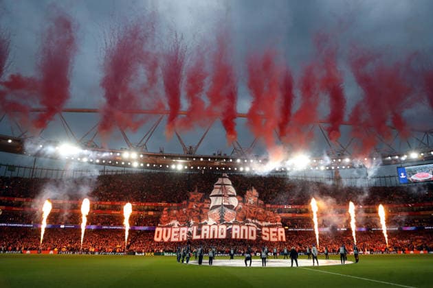 Arsenal gegen Atletico Madrid 05. Mai 2026, London UEFA Champions League Halbfinale Rückspiel Arsenal gegen Atletico Madrid Gesamtansicht des Emirates Foto Jacques Feeney Abseits London UK  Copyright: xJacquesxFeeneyx xOffsidexOffside