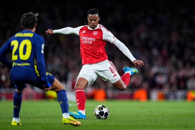 May 5, 2026, London, London, England: Gabriel of Arsenal FC in action during the UEFA Champions League 2025 26 Semi Final Second Leg match between Arsenal FC and Atletico de Madrid at Emirates Stadium on May 05, 2026, in London, England. London England - ZUMAa181 20260505_zaa_a181_081 Copyright: xDennisxAgyemanx