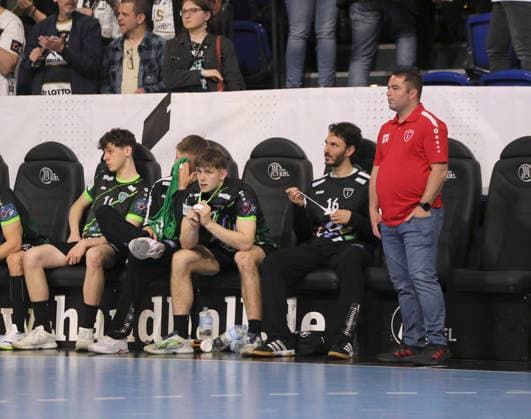 photo Disappointment after the final whistle among the Croatian players Handball Men on Tue 05 05 2026 Mens EHF European League , THW Kiel RK Nexe Nasice