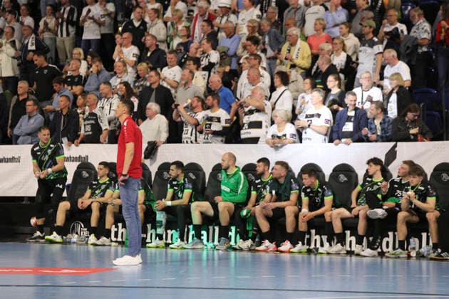 photo Disappointment after the final whistle among the Croatian players Handball Men on Tue 05 05 2026 Mens EHF European League , THW Kiel RK Nexe Nasice