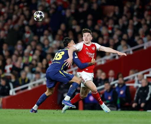 Viktor Gyokeres of Arsenal is fouled by Marc Pubill of Atletico Madrid when he was clear on goal Arsenal v Atletico Madrid, Football, UEFA Champions League, Semi-Final 2nd Leg, Emirates Stadium, Islington, London, UK - 05 05 2026  Copyright: xMattxImpey Shutterstockx 16860940ai