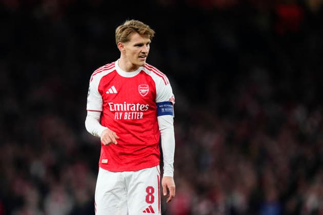 Arsenal FC v Atletico de Madrid - UEFA Champions League 2025 26 Semi Final Second Leg Martin Odegaard attacking midfield of Arsenal and Norway during the UEFA Champions League 2025 26 Semi Final Second Leg match between Arsenal FC and Atletico de Madrid at Arsenal Stadium on May 5, 2026 in London, England. London England United Kingdom  Copyright: xJosexBretonx originalFilename:bretonhernandez-arsenalf260505_np2Ao.jpg