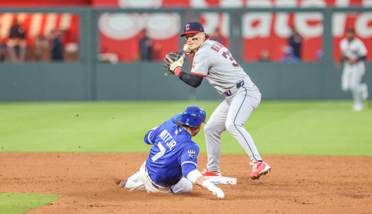 Baseball, MLB, Kansas City Royals - Cleveland Guardians