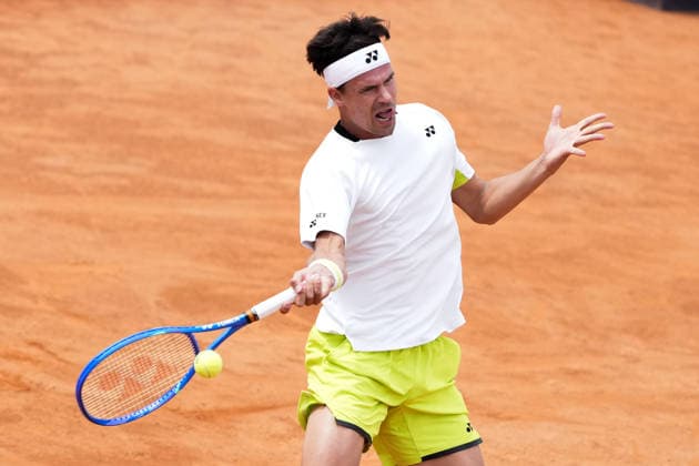 Daniel Altmaier of Germany during the match against Zhizhen Zhang of China at the Internazionali BNL d Italia 2026 tennis tournament at Foro Italico in Rome, Italy on May, 6, 2026. AntoniettaxBaldassarre