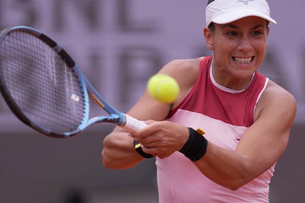 Lucrezia Stefanini (ITA) during the match between Lucrezia Stefanini (ITA) vs Jelena Ostapenko (LAT) at the Italian Open in Rome, Wednesday, May 6, 2026. (Alfredo Falcone LaPresse)  Copyright: xAlfredoxFalcone LaPressex