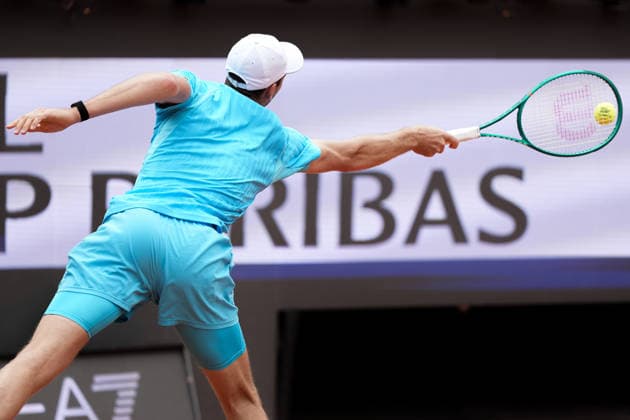 Hubert Hurkacz of Poland during the match against Yannick Hanfmann of Germany at the Internazionali BNL d Italia 2026 tennis tournament at Foro Italico in Rome, Italy on May, 6, 2026. AntoniettaxBaldassarre