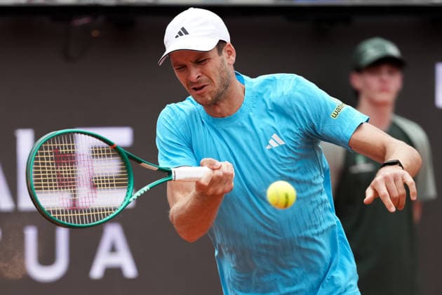 Hubert Hurkacz of Poland during the match against Yannick Hanfmann of Germany at the Internazionali BNL d Italia 2026 tennis tournament at Foro Italico in Rome, Italy on May, 6, 2026. AntoniettaxBaldassarre
