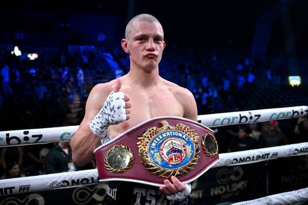 BOXING TSZYU DIAZ, Nikita Tszyu of Australia poses for a photograph after winning the WBO International Super Welterweight Title fight against Oscar Diaz of Spain at Newcastle Entertainment Centre in Newcastle, Wednesday, May 6, 2026. ( NO ARCHIVING, EDITORIAL USE ONLY NEWCASTLE NEW SOUTH WALES AUSTRALIA  Copyright: xDANxHIMBRECHTSx 20260506169299209510