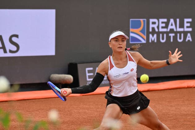 TENNIS - Internazionali di Tennis - Internazionali BNL d Italia Lisa Pigato ITA in action during the Women s Singles match at the Internazionali BNL d Italia at Foro Italico in Rome. during the match of Italian Open Tennis, Day 3 at the Foro Italico on May 6, 2026 in Rome, Italy. during Internazionali BNL d Italia, International Tennis match in Rome, Italy, May 06 2026 Rome Italy  Copyright: xIPAxSport ABACAx