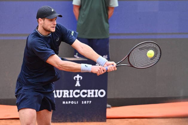 TENNIS - Internazionali di Tennis - Internazionali BNL d Italia Yannick Hanfmann of Germany in action against Hubert Hurkacz of Poland during the Internazionali BNL d Italia Day Two at Foro Italico on May 6, 2026 in Rome, Italy. Rome Italy  Copyright: xIPAxSport ABACAx