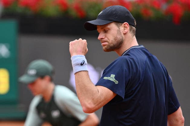 TENNIS - Internazionali di Tennis - Internazionali BNL d Italia Yannick Hanfmann of Germany in action against Hubert Hurkacz of Poland during the Internazionali BNL d Italia Day Two at Foro Italico on May 6, 2026 in Rome, Italy. Rome Italy  Copyright: xIPAxSport ABACAx