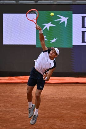 Matteo Arnaldi of Italy in action against Jaume Munar of Spain during the Internazionali BNL d Italia Day Two at Foro Italico on May 6, 2026 in Rome, Italy.  Copyright: xDomenicoxCippitelli IPAxSportx xipa-agency.netx xx IPA_74471713 IPA_Agency_IPA74471713