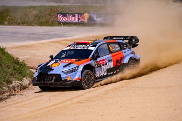 May 6, 2026, Paredes, Porto, Portugal: PAREDES, PORTUGAL - MAY 6: Daniel Sordo and Candido Carrera from Hyundai Shell Mobis World Rally Team competes in their Hyundai i20 N Rally1 during the FIA World Rally Championship Rally De Portugal 2026 in Baltar, Paredes, Portugal, on May 6, 2026 FIA World Rally Championship Rally De Portugal 2026  - ZUMAl192 20260506_zsp_l192_010 Copyright: xMiguelxLemosx