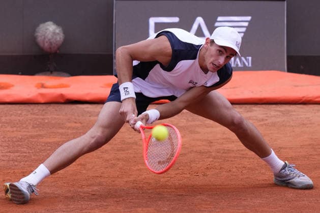Matteo Arnaldi (ITA) during the match between Matteo Arnaldi (ITA) vs Jaume Munar (ESP) at the Italian Open in Rome, Wednesday, May 6, 2026. (Alfredo Falcone LaPresse)  Copyright: xAlfredoxFalcone LaPressex
