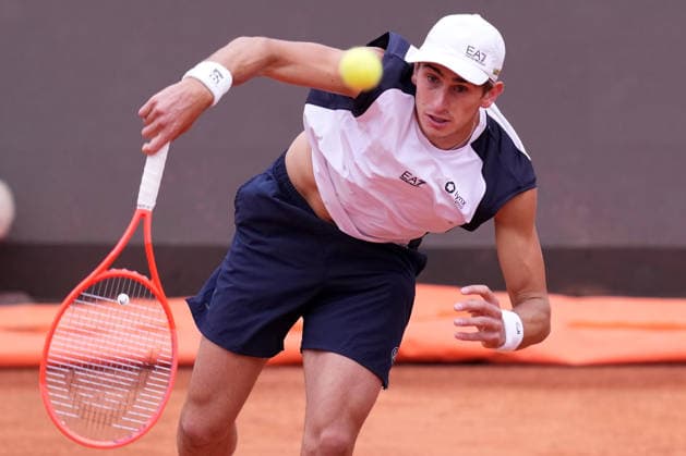 Matteo Arnaldi (ITA) during the match between Matteo Arnaldi (ITA) vs Jaume Munar (ESP) at the Italian Open in Rome, Wednesday, May 6, 2026. (Alfredo Falcone LaPresse)  Copyright: xAlfredoxFalcone LaPressex