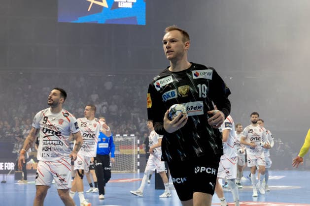 DEU, Machineseeker EHF Champions League, Fuechse Berlin vs One VeszprŽm HC, 06 05 2026, Max Schmeling Halle, Berlin, DEU, Machineseeker EHF Champions League, Fuechse Berlin vs One Veszprem HC, in the picture Mathias Gidsel Fuechse Berlin 19 nordphotoxGmbHx xEngler nph00076