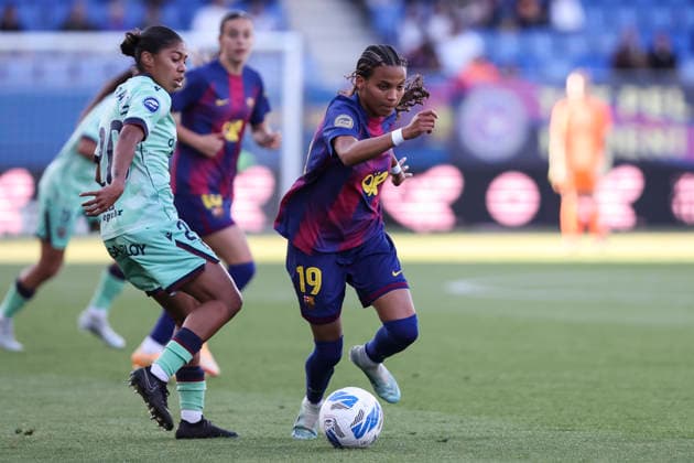 May 6, 2026, Sant Joan Despi, Barcelona, Spain: Victoria Lopez Serrano Felix of FC Barcelona, Barca in action during the Spanish Women league, Liga F, football match played between FC Barcelona and Levante UD at Johan Cruyff Stadium on May 06, 2026 in Sant Joan Despi, Barcelona. Sant Joan Despi Spain - ZUMAa181 20260506_zaa_a181_038 Copyright: xJavierxBorregox