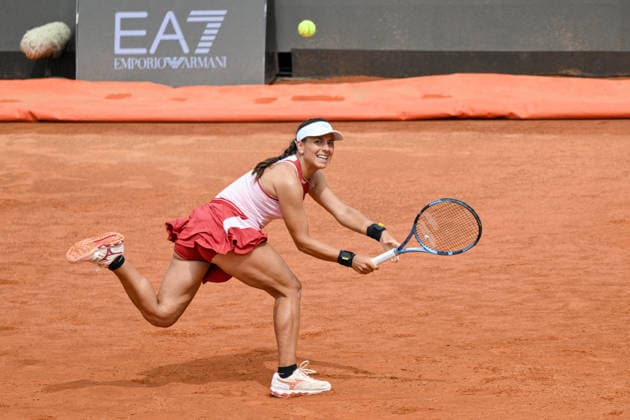 RECORD DATE NOT STATED 6th May 2026, Foro Italico, Rome, Italy; Italian Open Tennis, Day Three; Lucrezia Stefanini ITA in action during the Women& x2019;s Singles match AllShotLive