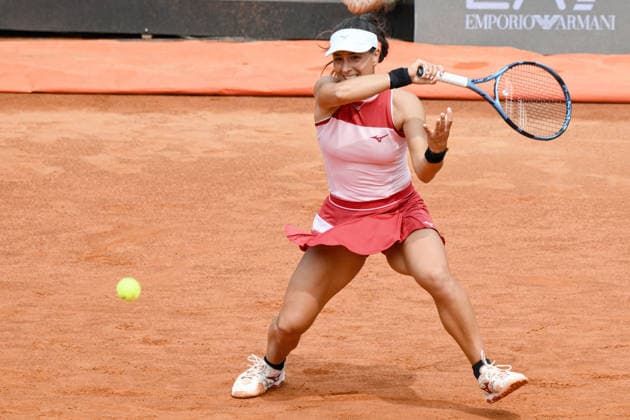 RECORD DATE NOT STATED 6th May 2026, Foro Italico, Rome, Italy; Italian Open Tennis, Day Three; Lucrezia Stefanini ITA in action during the Women& x2019;s Singles match AllShotLive