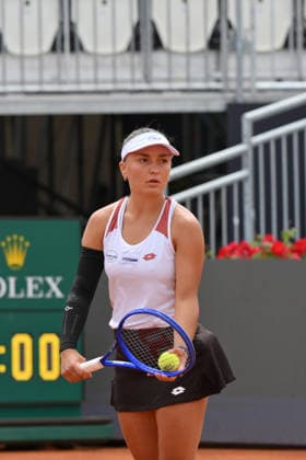 RECORD DATE NOT STATED 6th May 2026, Foro Italico, Rome, Italy; Italian Open Tennis, Day three; Lisa Pigato ITA in action during the Women& x2019;s Singles match AllShotLive
