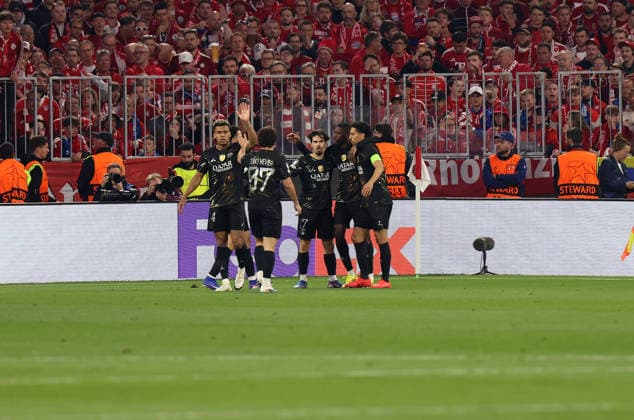 Football, Men, Champions League, 2025 2026 season, FC Bayern Munich Paris Saint Germain, semi-final second leg, Allianz Arena 0 1 by Ousmane Dembele Paris Saint Germain goal