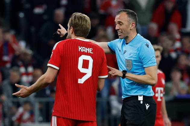 06 05 2026, xjrdrx, Football UEFA Champions League 1 2 Final, FC Bayern Muenchen Paris St Germain v l Harry Kane FC Bayern Muenchen Referee Referee Joao Pinheiro DFL DFB REGULATIONS PROHIBIT ANY USE OF PHOTOGRAPHS as IMAGE SEQUENCES and or QUASI VIDEO Muenchen