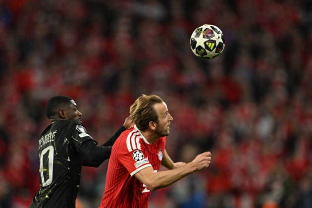 FC Bayern Munich v PSG - UEFA Champions League MUNICH, GERMANY - MAY 6: Harry Kane (R) of FC Bayern Munich in action during the UEFA Champions League Semi-Final Second Leg match between FC Bayern Munich and Paris Saint-Germain at Football Arena Munich in Munich, Germany, on May 6, 2026. Halil Sagirkaya Anadolu Munich Germany. Editorial use only. Please get in touch for any other usage.  Copyright: x2026xAnadoluxHalilxSagirkayax