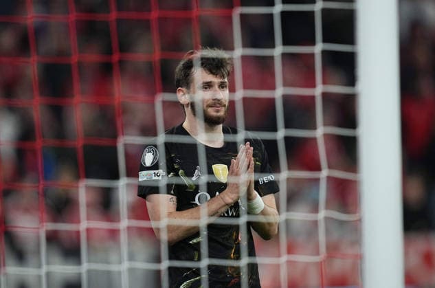 Khvicha Kvaratskhelia FC Paris Saint Germain gestures during Bayern Munich and PSG, UEFA Champions League Semi final, at Allianz Arena, Munich, Germany on May 6, 2026 Thor Wegner DeFodi Images Photo by DeFodi Images