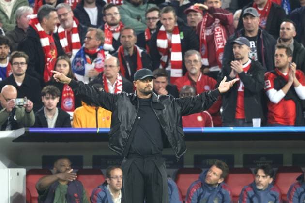 Bayern coach Vincent KOMPANY Football Bayern Paris Football Champions League, FC Bayern Munich Paris Saint Germain, semi-final, second leg, 2025 2026 season, on 6 05 2026 in Munich, A L L I A N Z A R E N A, Germany Source Copyright Credit Oryk HAIST xFUSSBALL-BAYERN-PARISx