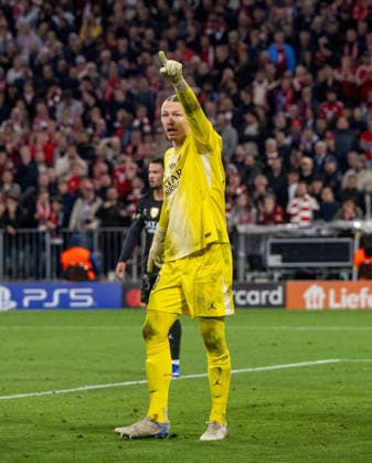 Soccer, Men, 2025 2026 season, Champions League semi-final, second leg , FC Bayern Munich Paris St Germain, Goalkeeper Matvey Safonov PSG , 06 05 2026, Copyright: xMatthiasxKochx