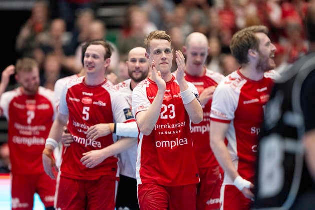 CL Men s Handball Aalborg Handball Sporting Clube de Portugal Aalborg s Buster Juul reacts after the victory in the EHF Champions League quarter final second leg match between Aalborg Handball and Sporting Clube de Portugal at Sparekassen Danmark Arena Photo Bo Amstrup Ritzau Scanpix , Aalborg Denmark Mors  Copyright: BoxAmrstrupx xRitzauxScanpix BoxAmstrupx spdk20260506-224306-L