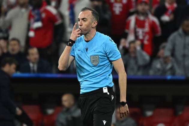 06 05 2026, xemx, Football UEFA Champions League 1 2 Final, FC Bayern Muenchen Paris St Germain v l Referee Referee Joao Pinheiro DFL DFB REGULATIONS PROHIBIT ANY USE OF PHOTOGRAPHS as IMAGE SEQUENCES and or QUASI VIDEO Muenchen
