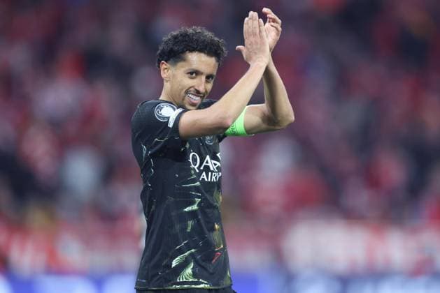 Soccer UEFA Champions League semi-final second leg FC Bayern Munich Paris Saint Germain on 06 05 2026 at the Allianz Arena in Munich Marquinhos Paris xJRx