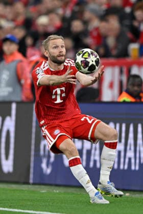 Konrad Laimer FC Bayern Muenchen FCB 27 Action at throw-in FC Bayern Muenchen FCB vs Paris Saint Germain PSG CL Champions League Semifinal Second leg 06 05 2026 DFL REGULATIONS PROHIBIT ANY USE OF PHOTOGRAPHS AS IMAGE SEQUENCES AND OR QUASI VIDEO FC Bayern Muenchen FCB vs Paris Saint Germain PSG CL Champions League