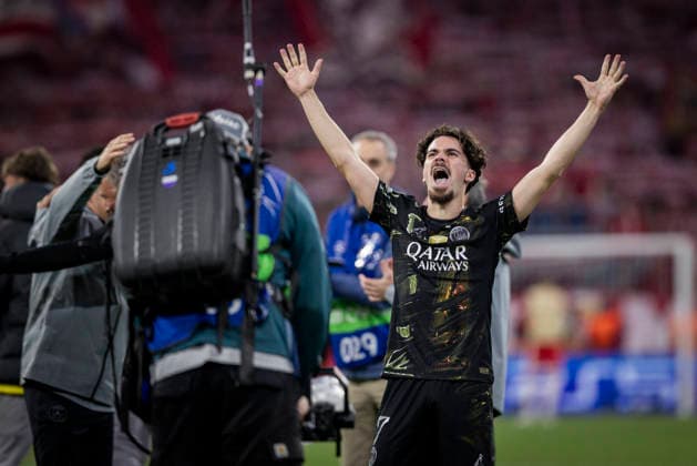 Munich, Germany 06th May 2026 Final jubilation Vitinha Paris FC Bayern Munich Paris Saint Germain 06 05 2026