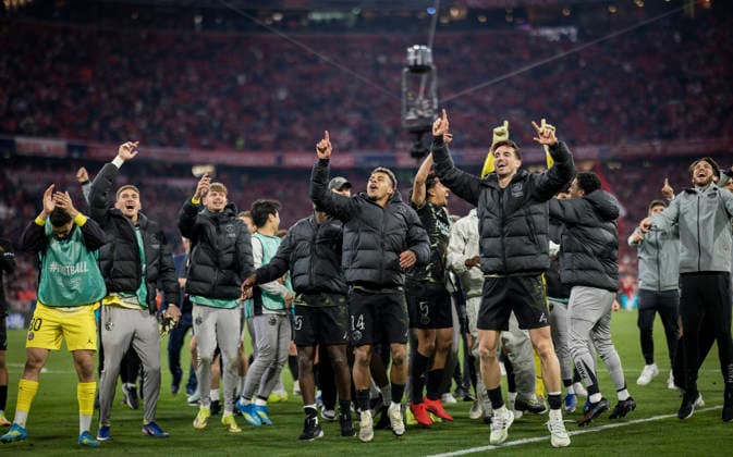Munich, Germany 06th May 2026 Final jubilation Desire Doue Paris Fabian Ruiz Paris FC Bayern München Paris Saint Germain 06 05 2026