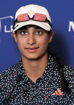 May 6, 2026, West Caldwell, New Jersey, USA: Vidhi Lakhawala (USA) speaks to the media prior to the 2026 Mizuho Americas Open at Mountain Ridge Country Club. West Caldwell USA - ZUMAw109 20260506_fap_w109_031 Copyright: xDebbyxWongx
