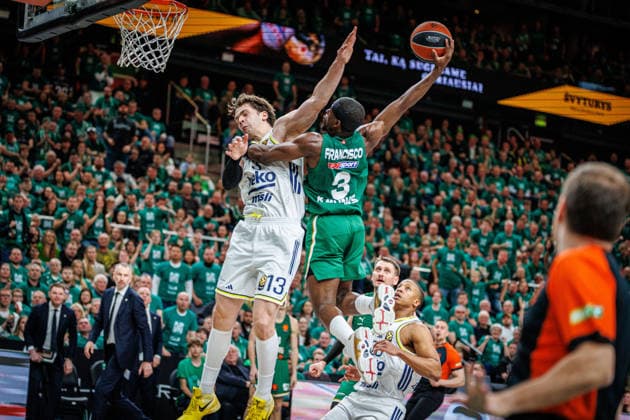 Zalgiris Kaunas and Istanbul Fenerbahce meet in Euroleague game in Kaunas Kaunas Lithuania 2026 05 06, Kaunas Kaunas Lithuania  Copyright: xErikasxOvcarenkox